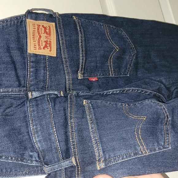 Levi's Skinny Blue Jean Overalls - Picture 3 of 7